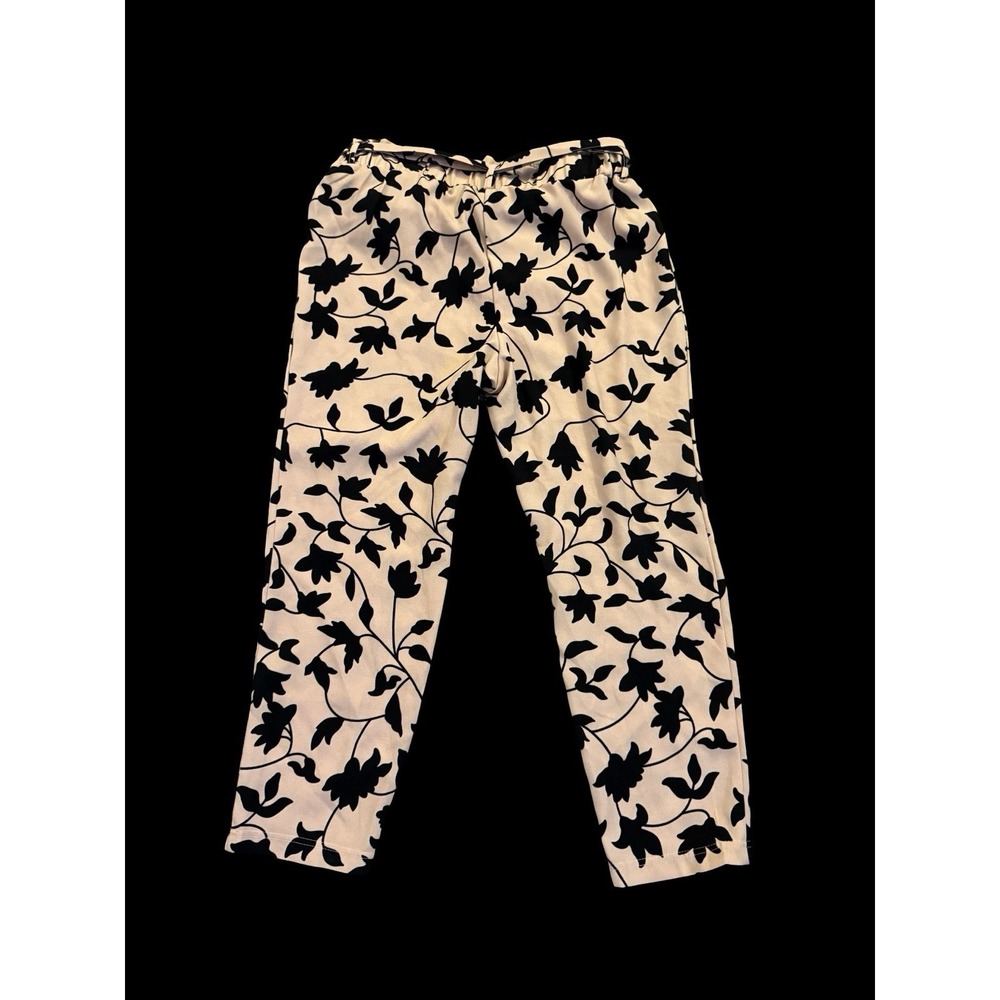 One Sisters Women's Flower Stretchy Pants - Medium